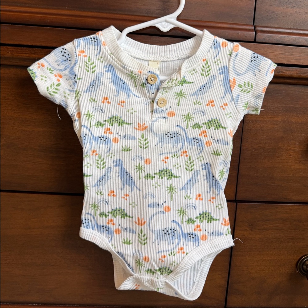 Liam & James | Dinosaur Print One-Piece